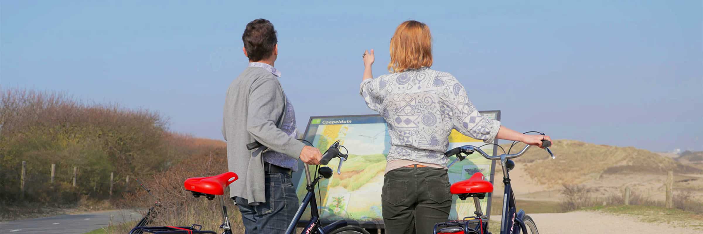 Leuke fietstocht door de duinen en naar het strand bij fietsverhuur EasyFiets in Leiden.